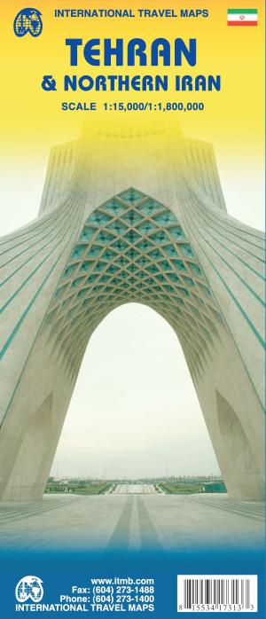 Teherán & Severní Írán (Tehran & North Iran) 1:15t/1:1,8m mapa ITM