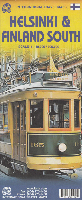 Helsinki & jižní Finsko (Helsinki & Southern Finland) 1:10t/1:600t mapa ITM