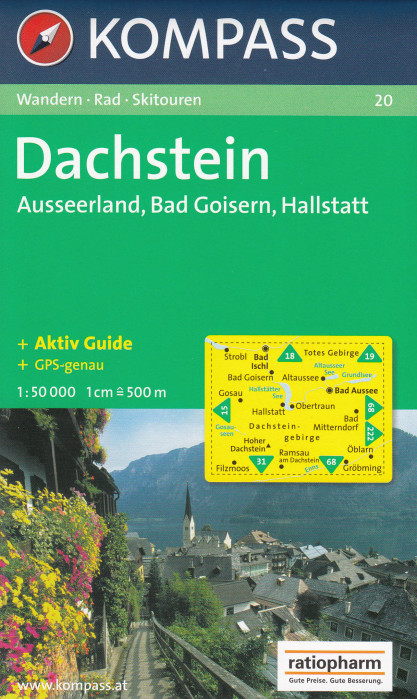 detail Dachstein 1:50t mapa KOMPASS #20