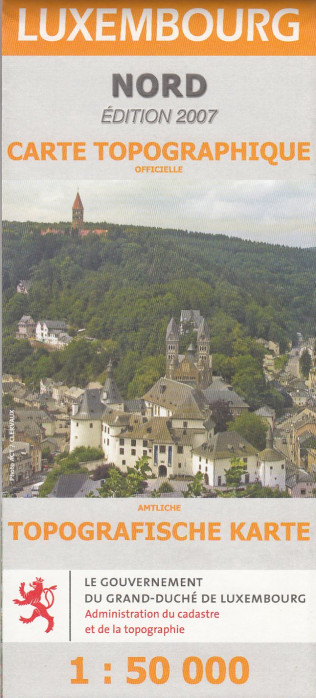 Lucembursko Sever (Luxemburg North) 1:50t mapa LUX