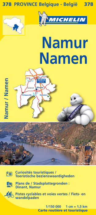 detail Namen (provincie Belgie) mapa 1:150.000 MICHELIN