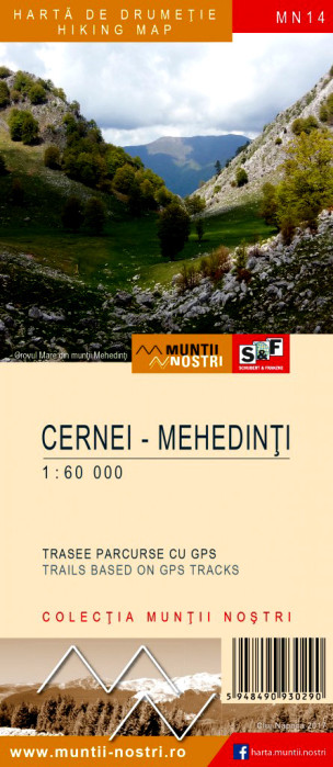 Cernei - Mehedinti 1:50.000 mapa MUNTI