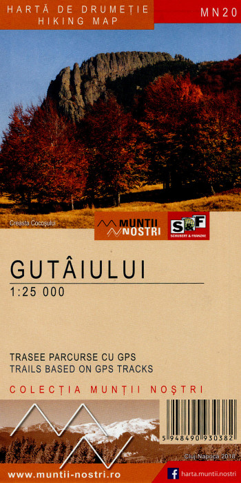 Gutaiului 1:25.000 mapa MUNTI