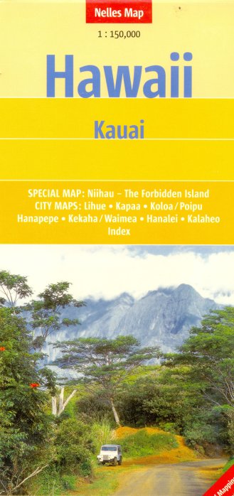 detail Havaj (Hawaii) - Kauai 1:150t mapa Nelles