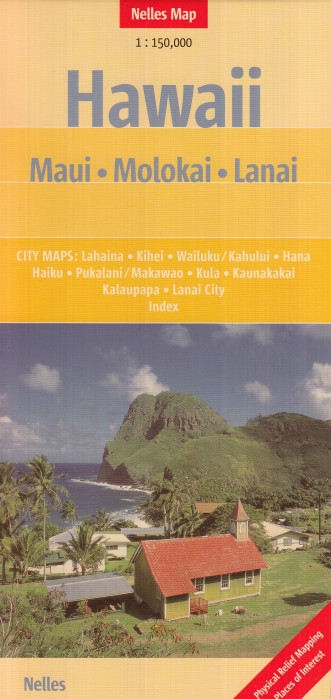detail Havaj (Hawaii) - Maui 1:150t mapa Nelles