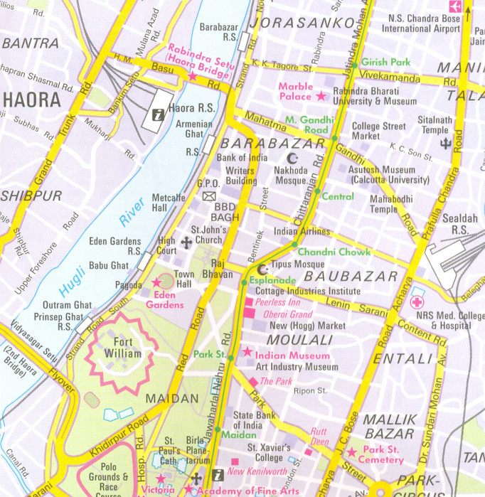 detail Indie Severovýchod (India NE, Bangladesh) 1:1,5m mapa Nelles