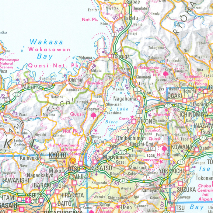 detail Japonsko (Japan) 1:1,5m mapa NELLES