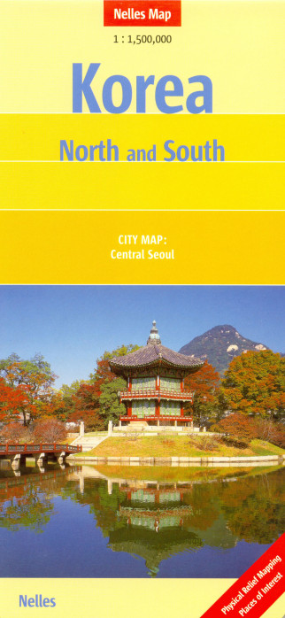 Korea Jižní / Severní 1:1,5m mapa Nelles