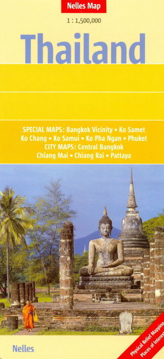 Thajsko (Thailand) 1:1,5m mapa Nelles