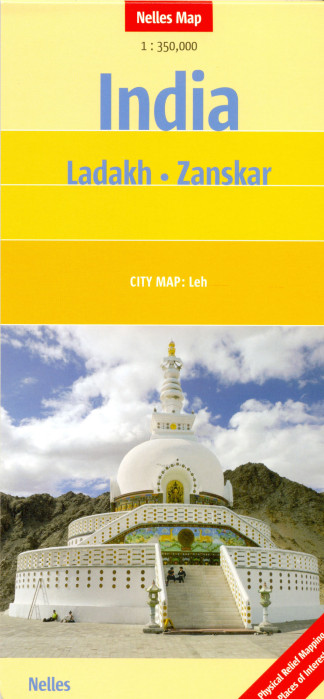 Indie - Ladakh, Zanskar 1:350t mapa Nelles