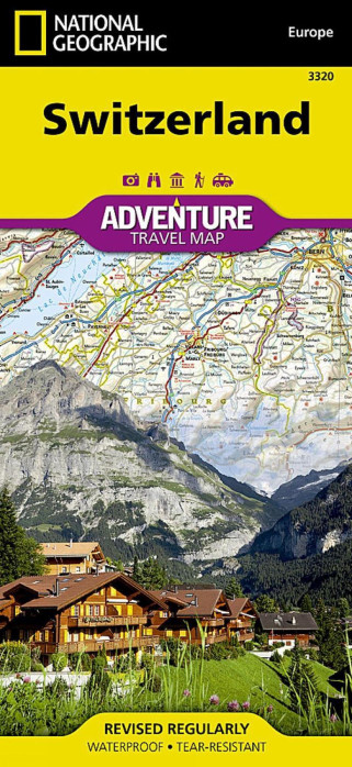 detail Švýcarsko Adventure Map GPS komp. NGS