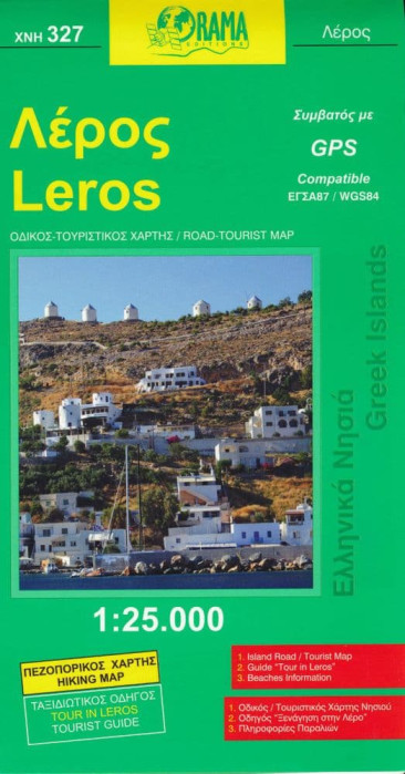 Leros 1:25.000 mapa ORAMA