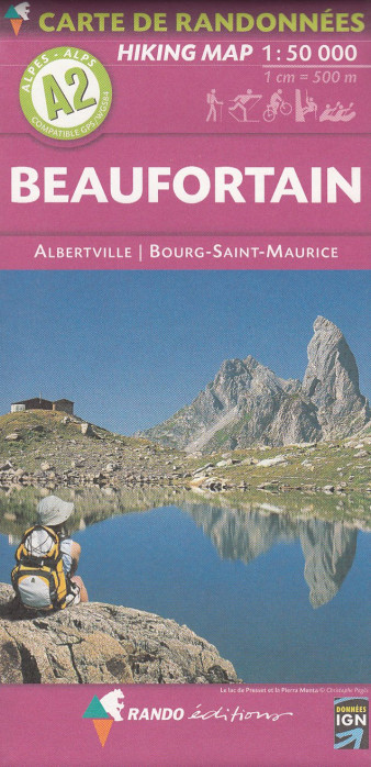 A2 Beaufortain, Albertville 1:50t mapa RANDO