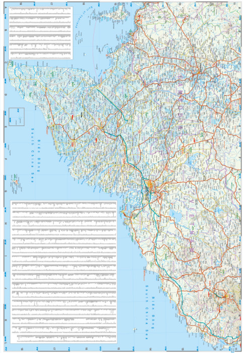 detail Vietnam Jih 1:600.000 mapa RKH