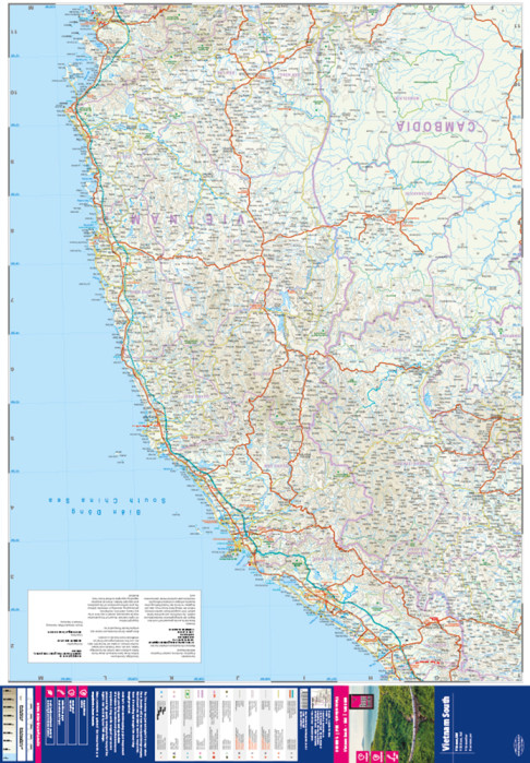 detail Vietnam Jih 1:600.000 mapa RKH
