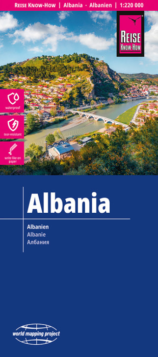 Albánie 1:220.000 mapa RKH