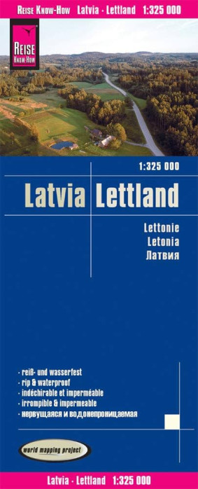 Lotyšsko (Latvia) 1:325.000 mapa RKH