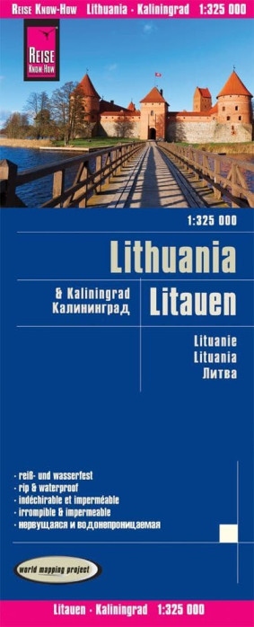 Litva (Lithuania) 1:325.000 mapa RKH