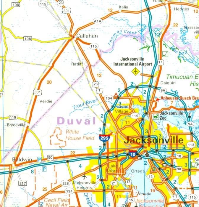 detail USA #10 Florida 1:500.000 mapa RKH