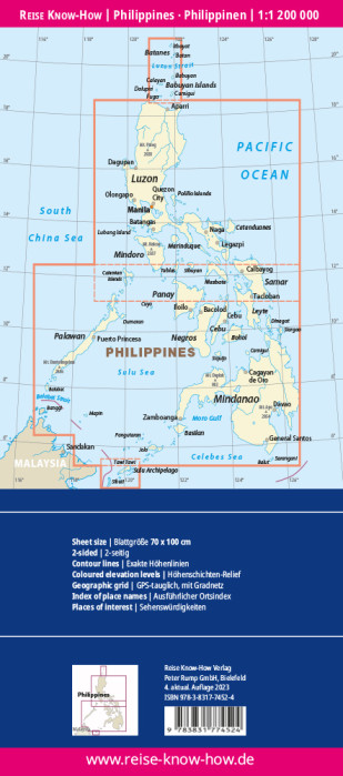detail Filipíny (Philippines) 1:1.200.000 mapa RKH