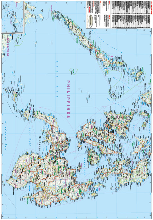 detail Filipíny (Philippines) 1:1.200.000 mapa RKH