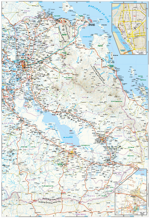 detail Kambodža (Cambodia) 1:500.000 mapa RKH