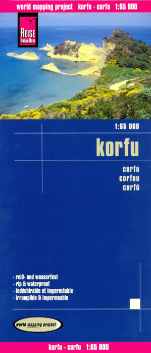 detail Korfu (Corfu) 1:65.000 mapa RKH