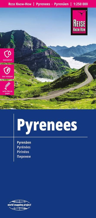 Pyreneje 1:250.000 mapa RKH