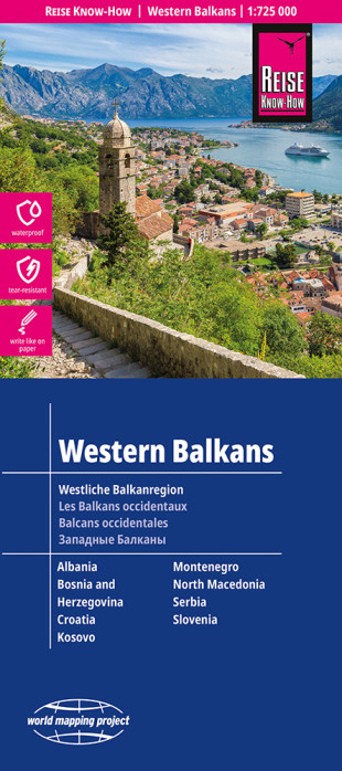 Západní Balkán (Western Balkans) 1:725.000 mapa RKH