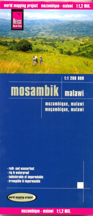 detail Mosambik (Mozambique), Malawi 1:1.200.000 mapa RKH