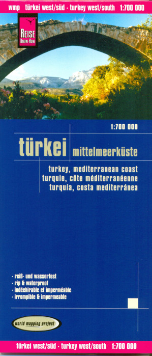 Turecko - Středozemní pobřeží (Turkey - Mediterranean Coast) 1:700t mapa RKH