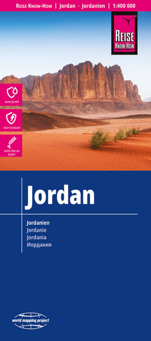 detail Jordánsko (Jordan) 1:400.000 mapa RKH