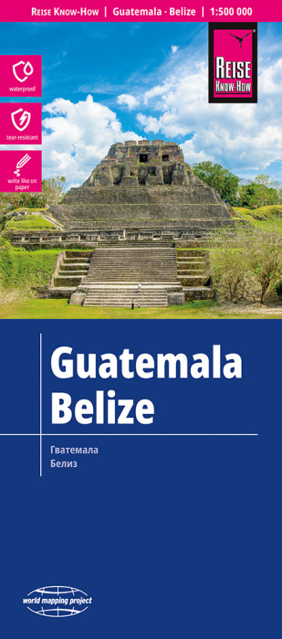 Guatemala, Belize 1:500t mapa RKH