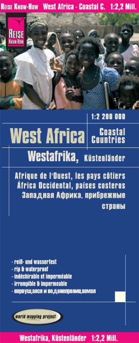 Západní Afrika (West Africa) země Sahelu 1:2,2m mapa RKH