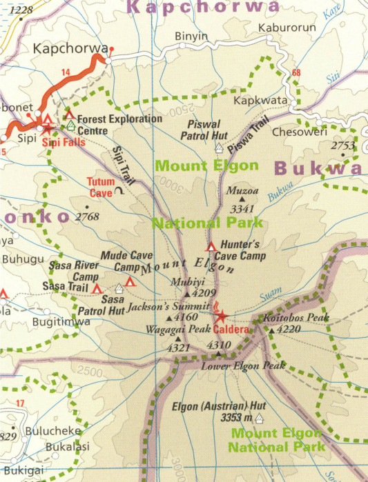 detail Uganda 1:600.000 mapa RKH