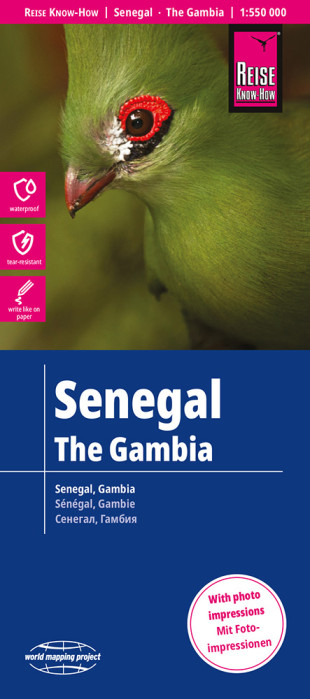 Senegal & Gambie 1:550t mapa RKH