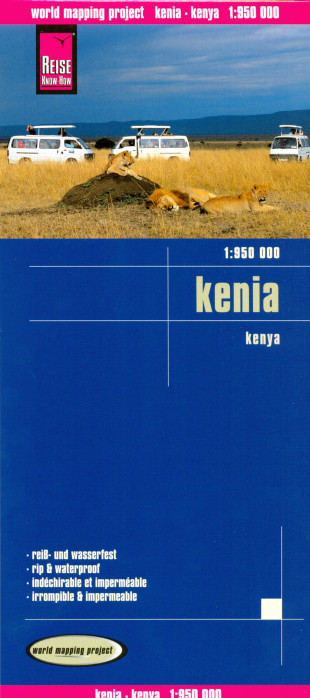 detail Keňa (Kenya) 1:950.000 mapa RKH
