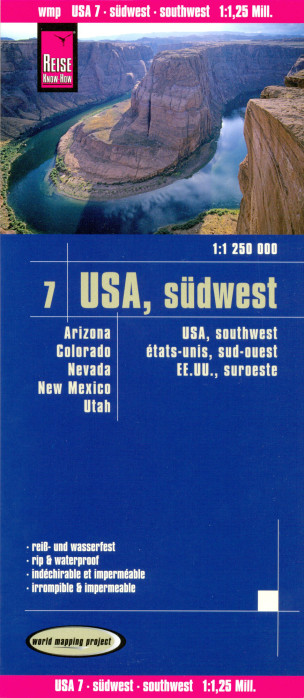 detail USA #7 Jihozápad (Southwest) 1:1.250.000 mapa RKH