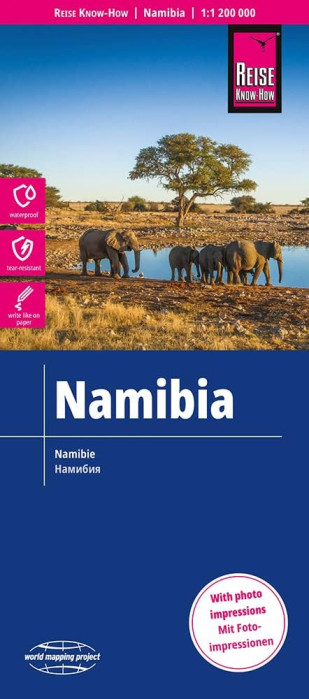 detail Namibie (Namibia) 1:1.200.000 mapa RKH
