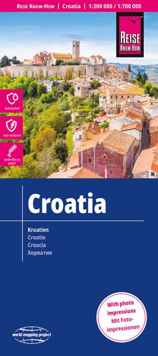 Chorvatsko (Croatia) 1:300t/700t mapa RKH