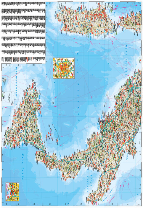 detail Itálie (Italy) 1:900.000 mapa RKH