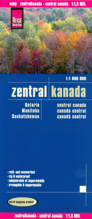 Canada Central 1:1,9m mapa RKH