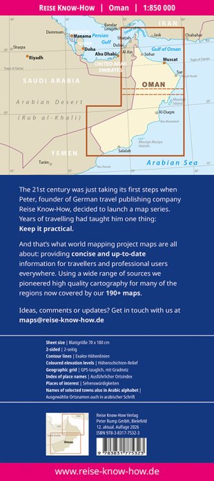 detail Oman 1:850t mapa RKH