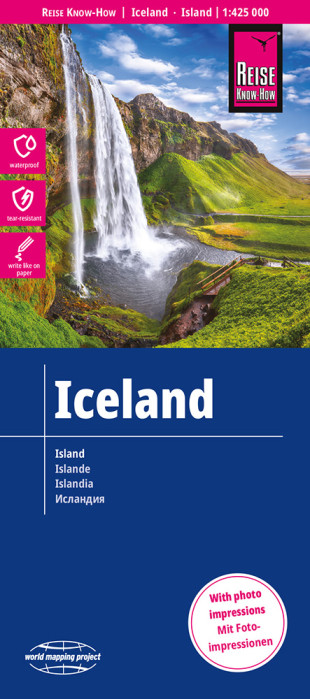 Island (Iceland) 1:425.000 mapa RKH