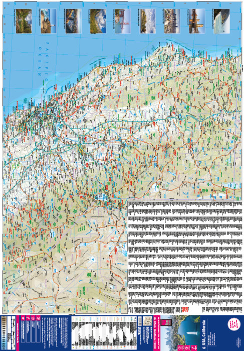 detail USA #6 Kalifornie (California) 1:850.000 mapa RKH