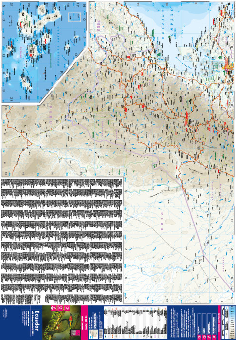 detail Ekvádor a Galapágy (Ecuador & Galápagos Isl.) 1:650.000 mapa RKH