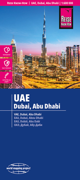 detail UAE & Dubaj 1:600.000 mapa RKH