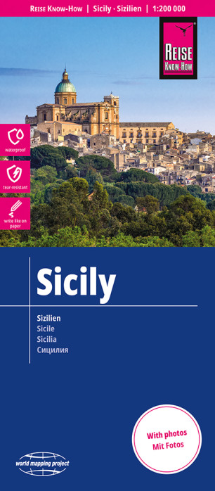 detail Sicílie (Sicily) 1:200.000 mapa RKH
