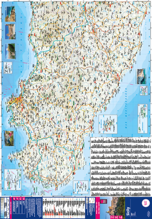 detail Sicílie (Sicily) 1:200.000 mapa RKH