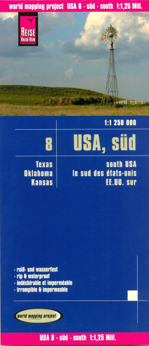 detail USA Jih 1:1,25m mapa RKH